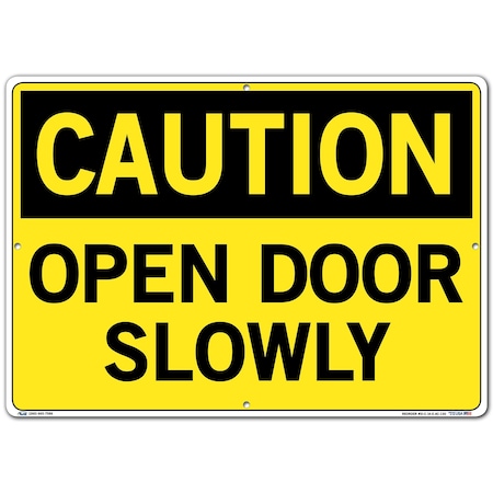 Vestil Aluminum Composite Sign, 14-1/2" H, 20-1/2" WW, Rectangle, English, SI-C-14-E-AC-130 SI-C-14-E-AC-130